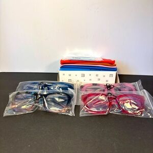 Oprah Style Progressive Reading Glasses +1.75 | 4 Pack Bold Oversized Frames